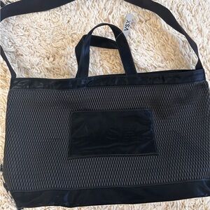 Victoria's Secret Black Mesh Duffel Bag